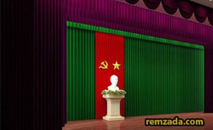 Cách may phông hội trường