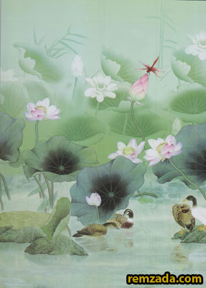 rèm cuốn tranh 06