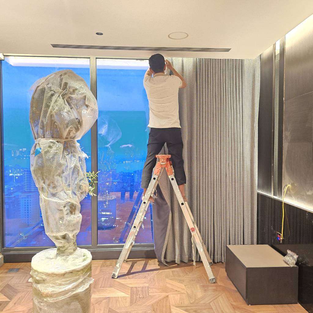 Xác định vị trí lắp đặt rèm