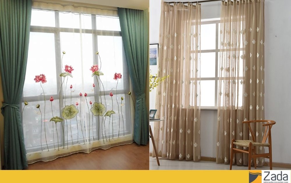 Lợi ích thẩm mỹ và công năng rèm vải voan