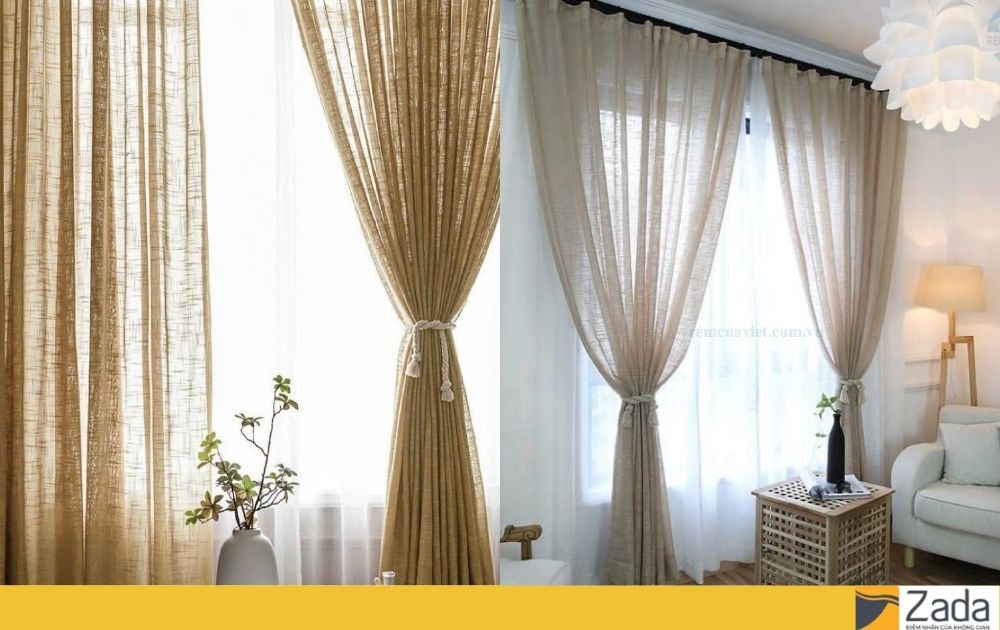 Mẫu Rèm Vải Voan Trơn Một Màu Đang Thịnh Hành Nhất