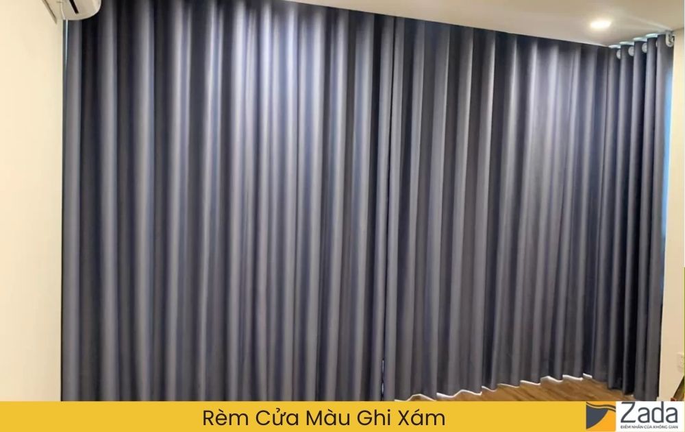 Rèm Cửa Màu Ghi Xám Trung Tính