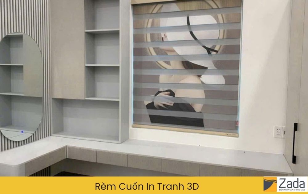Rèm Cuốn In Tranh 3D
