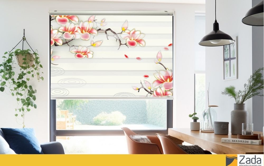 Rèm Cuốn Roller Star Blinds in tranh 3D
