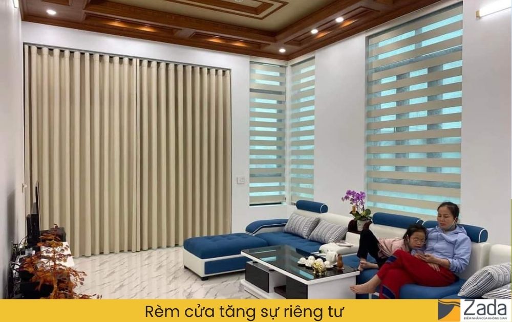rèm cửa tăng sự riêng tư