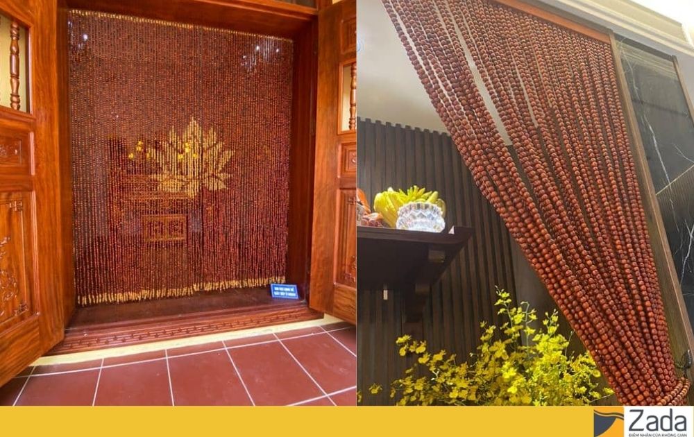 Rèm hạt gỗ hương