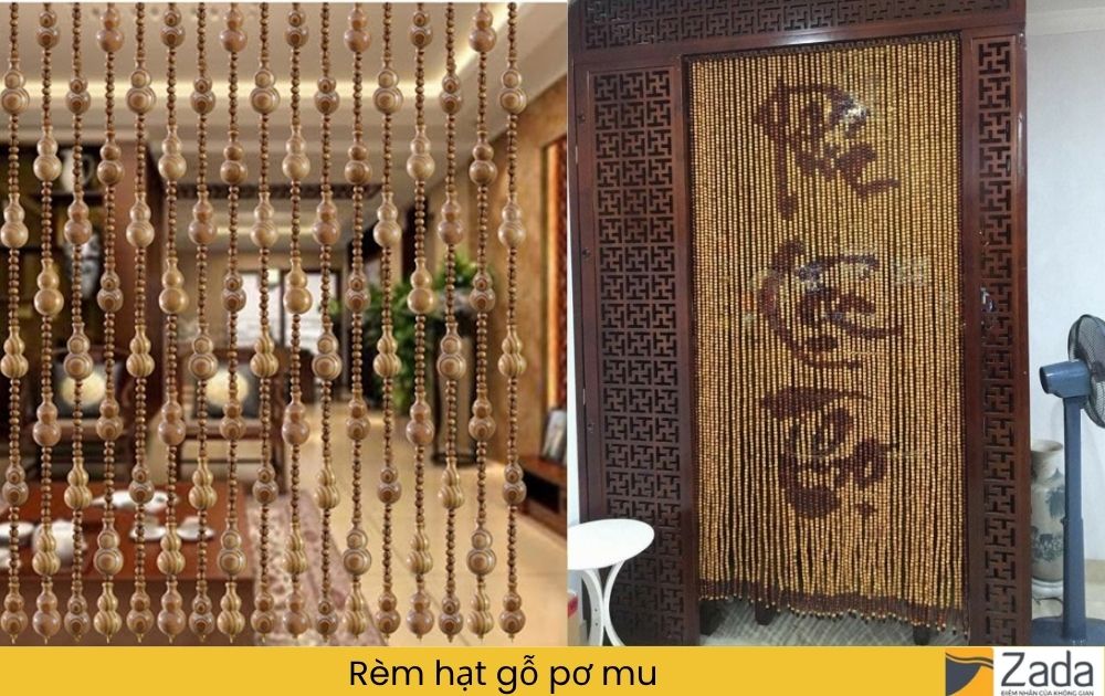 Rèm hạt gỗ pơ mu